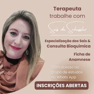 Curso Curso Sais de Schüssler com Ficha de Anamnese para Consulta Bioquímica