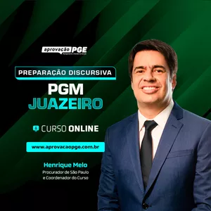 Imagem de capa para o Curso online PREPARAÇÃO DISCURSIVA PGM JUAZEIRO DA BAHIA - COM CORREÇÃO INDIVIDUALIZADA