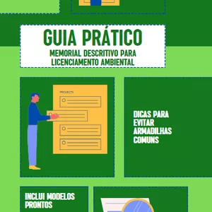 Imagem de capa para o Ebook Memorial Descritivo para Licenciamento Ambiental - Guia Prático 
