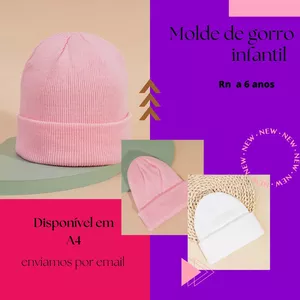 Imagem de capa para o Ebook MOLDE EM PDF TOUCA INFANTIL