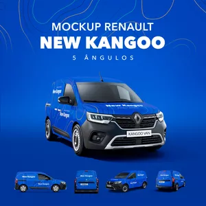 Imagem de capa para o Curso online MOCKUP RENAULT NEW KANGOO - 5 ÂNGULOS