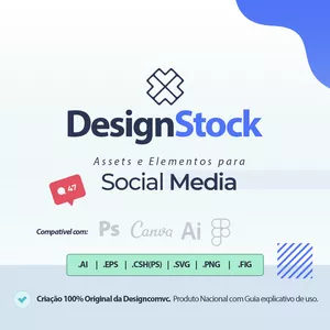 Imagem de capa para o Curso online DesignStock - Social Media
