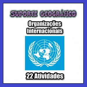 Imagem de capa para o Ebook 22 Atividades sobre Organizações Internacionais 🌐