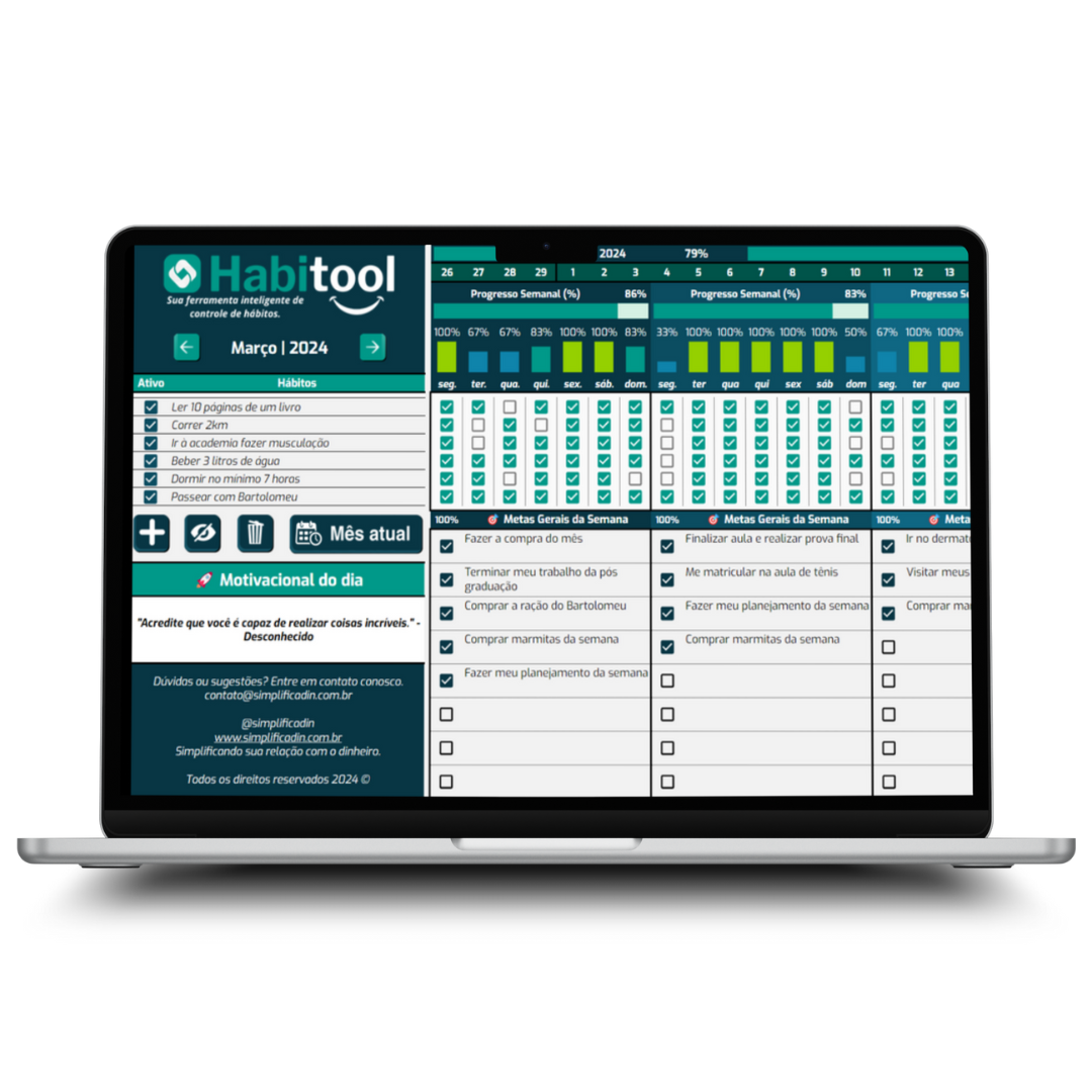Imagem de Habitool - A evolução dos hábitos criado por SIMPLIFICADIN na hotmart