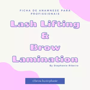 Imagem de capa para o Ebook Pack Ficha de Anamnese Lash &amp; Brow