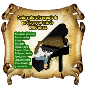Imagen de portada para Ebook Miles de partituras para Piano