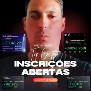 Imagem de capa para o Curso online Top Cripto PRO: Aprenda a lucrar com Futuros de Bitcoin - Operações manuais e com Robô de Futuros