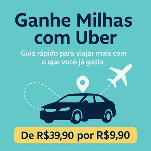 Imagem de capa para o Ebook Ganhe Milhas com Uber