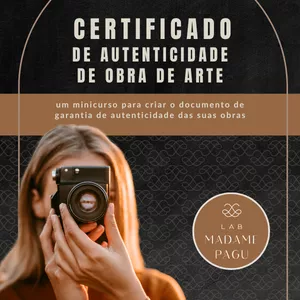Imagem de capa para o Curso online Certificado de Autenticidade de Obra de Arte