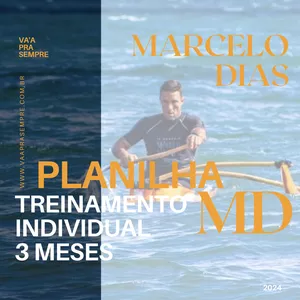 Imagem de capa para o Serviço online Treino INDIVIDUAL para Canoa Havaiana Planilhas 3 meses