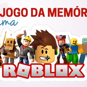 Imagem de capa para o Ebook Jogo da memória Tema ROBLOX