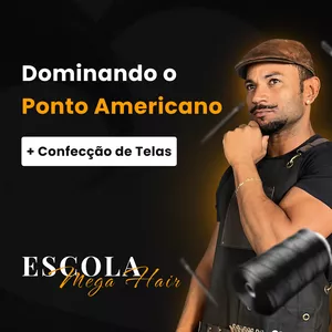 Imagem de capa para o Curso online Curso dominando o Mega hair Ponto Americano Completo