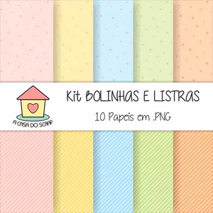 Imagem de capa para o Curso online Papeis Digitais Bolinhas e Listras