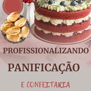 Imagem de capa para o Ebook Profissionalizando Panificação e Confeitaria