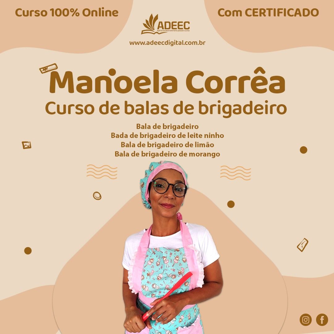 Imagem de CURSO DE BALAS DE BRIGADEIRO criado por ADEEC  na hotmart