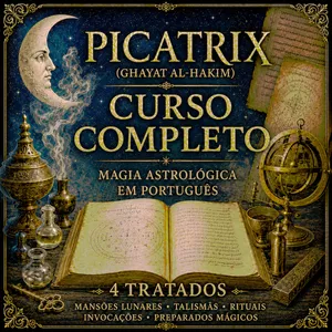 Imagem de PICATRIX  DE MAGIA ARABE : O grimório Ghayat al-Hakim de magia Árabe criado por Roberto Vale (Magia Cerimonial) na hotmart