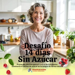 Imagen de portada para Curso online Reto de 14 días sin azúcar - Sangre renovada (diabéticos y prediabéticos)