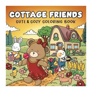 Imagem de capa para o Ebook Cottage friends coloring book
