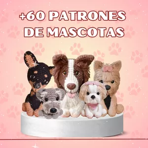 Imagen de portada para Ebook Ebook de +60 PATRONES MASCOTAS