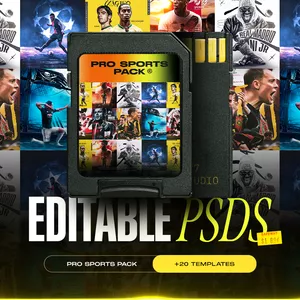 Cover image for Online course Pro Sports Flyers Bundle ⚽ Editable PSDs