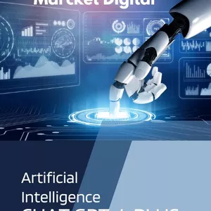 Imagem de capa para o Ebook APRENDENDO PROMPTS  PARA MARKETING DIGITAL COM CHATGPT-4