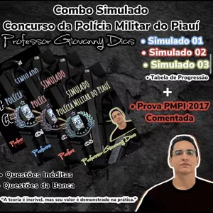 Imagem de capa para o Ebook COMBO SIMULADO PMPI 
