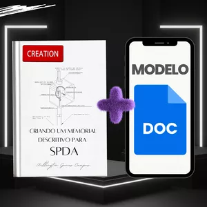 Imagem de capa para o Ebook Criando um Memorial Descritivo para SPDA - E-BOOK + MODELO WORD