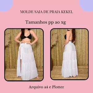 Imagem de capa para o Ebook Molde saída de praia kekel