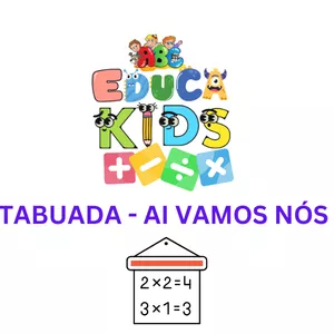 Imagem de capa para o Ebook Tabuada Divertida: Aprendendo Multiplicação com Alegria