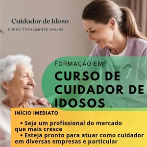 Imagem de capa para o Curso online Curso Cuidador de Idosos 
