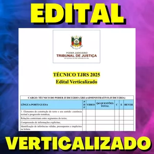 Imagem de capa para o Ebook TÉCNICO TJRS 2025 - EDITAL VERTICALIZADO