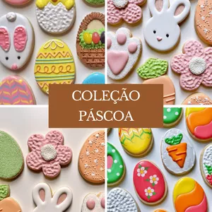 Imagem de capa para o Curso online Curso de Páscoa: Biscoitos Decorados com Glacê Real.