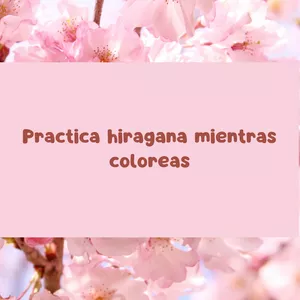 Imagen de portada para Ebook Practica hiragana mientras coloreas