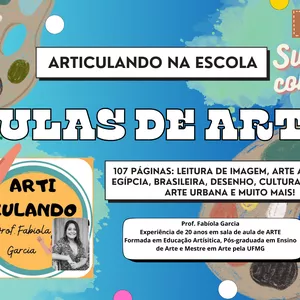 Imagem de capa para o Ebook AULAS DE ARTE