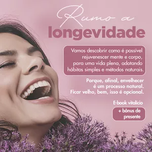 Imagem de capa para o Ebook Rumo a Longevidade - Descubra o caminho para uma vida plena e saudável