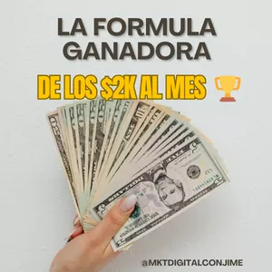 Imagen de portada para Curso online LA FORMULA MAGICA DE LOS 2K AL MES