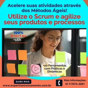 Imagem de capa para o Curso online Curso SCRUM - Métodos Ágeis