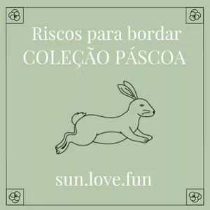 Imagem de capa para o Ebook Riscos para bordar - Coleção Páscoa