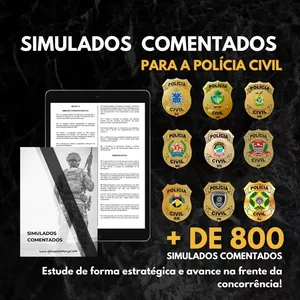 Imagem de capa para o Curso online PACOTE DE SIMULADOS PARA POLÍCIA CIVIL!