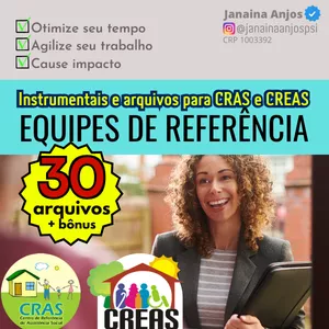 Imagem de capa para o Ebook Instrumentais e arquivos para equipes de referência de CRAS e CREAS