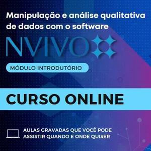 Imagem de capa para o Curso online Manipulação e análise qualitativa de dados no NVivo