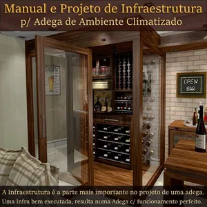 Imagem principal do produto Manual e Projeto de Infraestrutura p/ Adegas de Ambientes Climatizados.