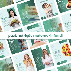 PACK CANVA NUTRIÇÃO MATERNO-INFANTIL
