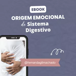 Imagem de capa para o Ebook E-Book Origem Emocional do Sistema Digestivo