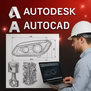 Imagem de capa para o Curso online Curso de Autocad 3D Mecânico