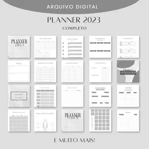 Imagem de capa para o Ebook Planner 2023 completo