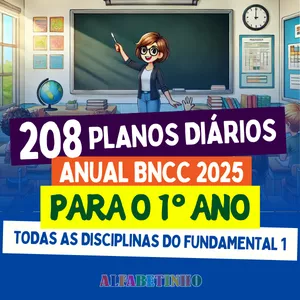 Imagem de capa para o Curso online PLANOS DIÁRIOS - 1º ANO FUNDAMENTAL - BNCC 2025