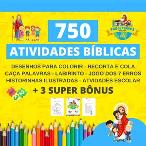 Imagem do curso 750 Atividades Bíblicas - Infantil