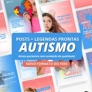 Imagem de capa para o Curso online PACK CANVA AUTISMO