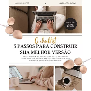 Imagem de capa para o Ebook 5 passos para construir sua melhor versão.